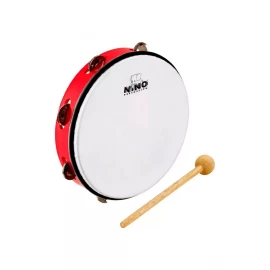 Pandereta Infantil 10 " Pulgadas Nino Roja Percussion NINO24R
